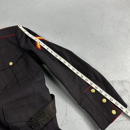 VTG Authentic WWII Paramarine United States Marine Corp Dress Blue Jacket USMC