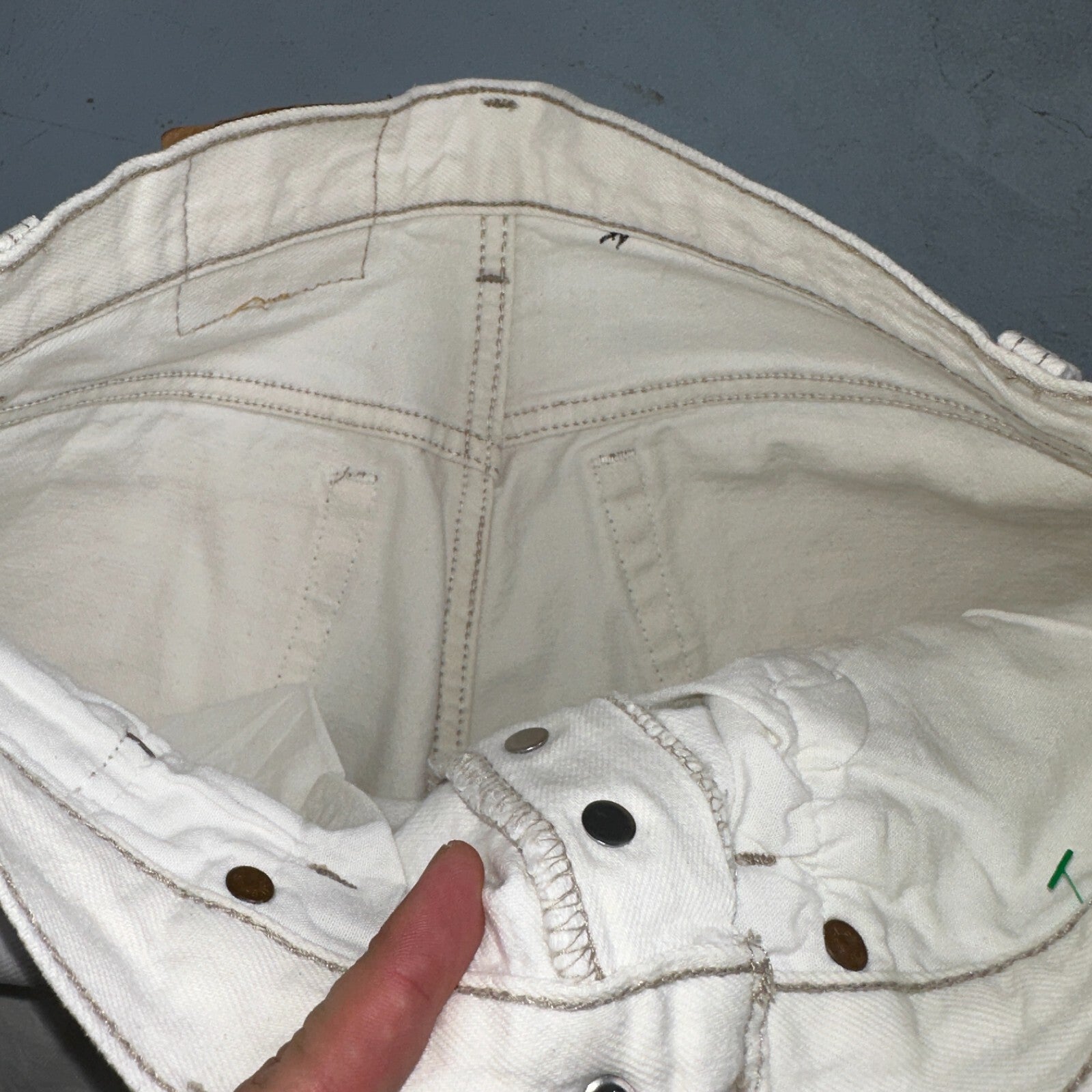 Levis 501 Vintage 90s USA XX Straight Leg Jeans White Light Wash 31x32 Act 30x30