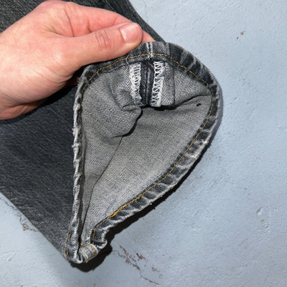 Levis 501 Vintage Y2K XX Straight Leg Jeans Black Light Wash 34x34 Act 33x33