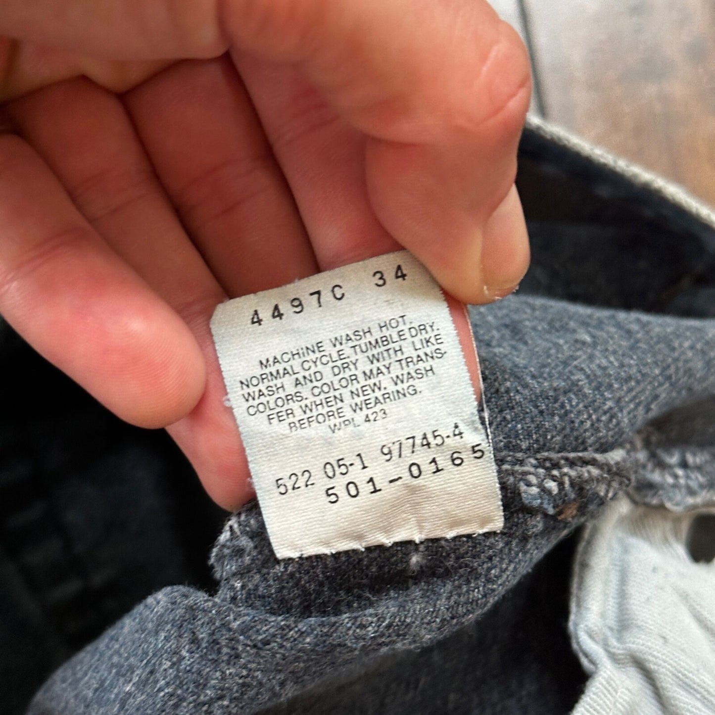 VTG 90s Levis 501 Button Fly 38x32 USA Tag Jeans Straight Wash Blue XX Act 34x30