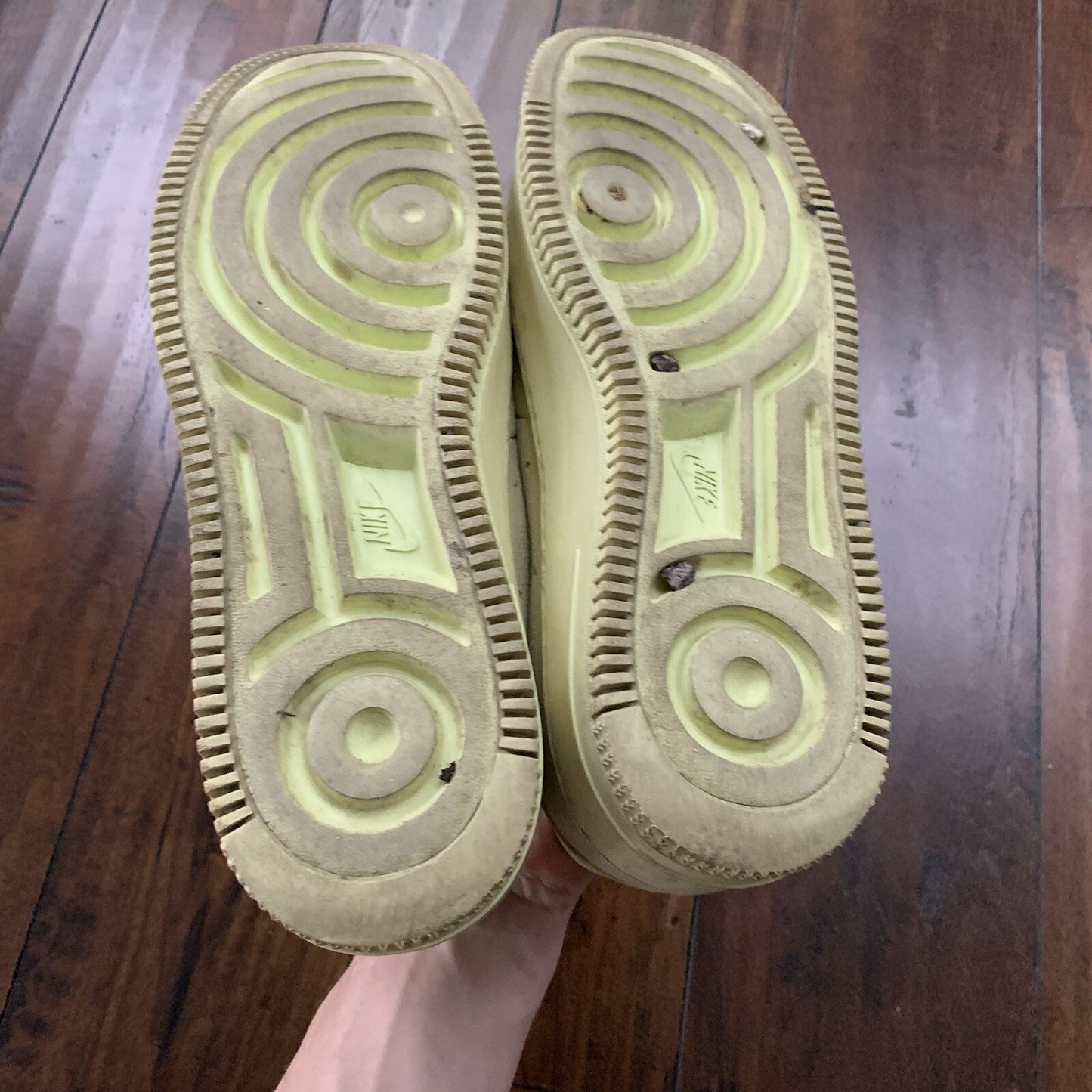 Nike Womens Air Force 1 Sage Xx Sneakers Shoes Yellow A01215-300 Low Top 9W