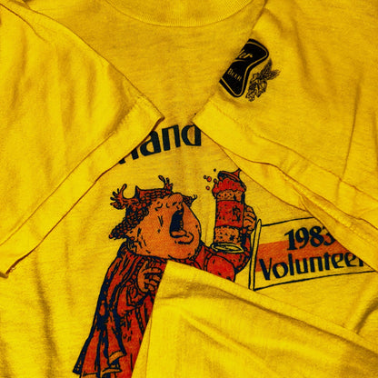 Portland Opera 80s VTG T Shirt Screen Stars XL Yellow Pub Crawl 1983 Miller PDX