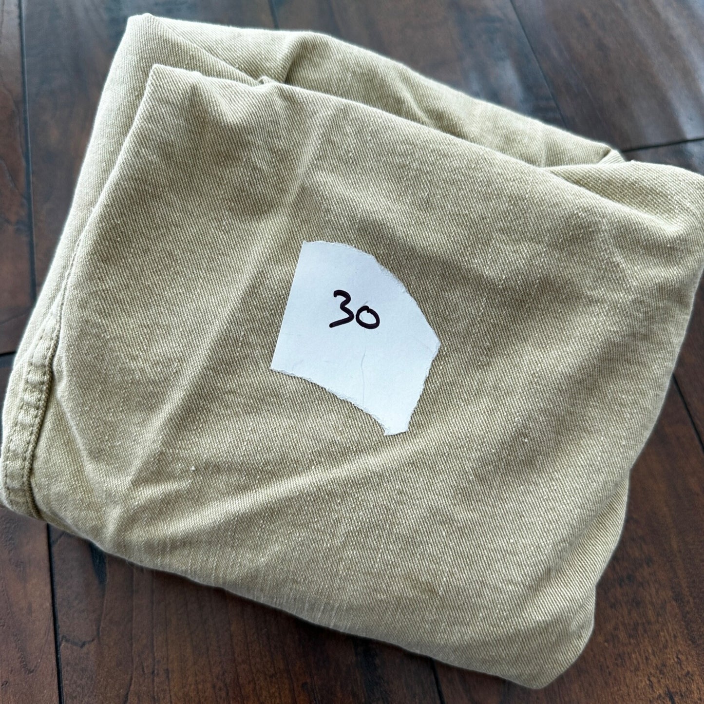 VTG WWII Canvas Garment Laundry Bag Rare Military Denim 1940s 40s 50s Stencil