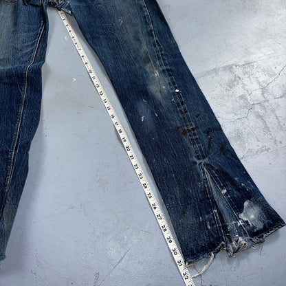 Levis 501 VTG 70s SS Redline Selvedge Jeans XX Thrashed Boot Cut Act 30x31