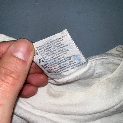 Cowboy Up Hanes Rare 90s VTG T Shirt Rodeo USA America Cow Boots Country Photo