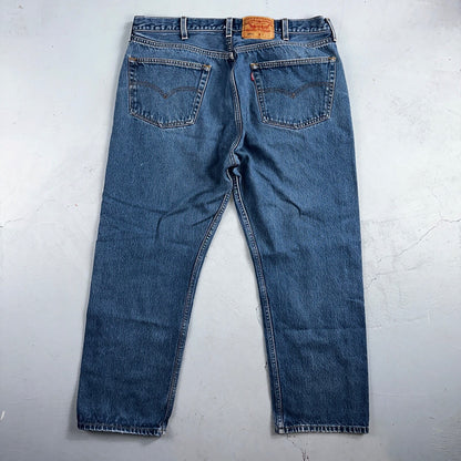 Levis 501 Vintage 90s USA XX Straight Leg Jeans Blue Med Wash 42x32 Act 38x27