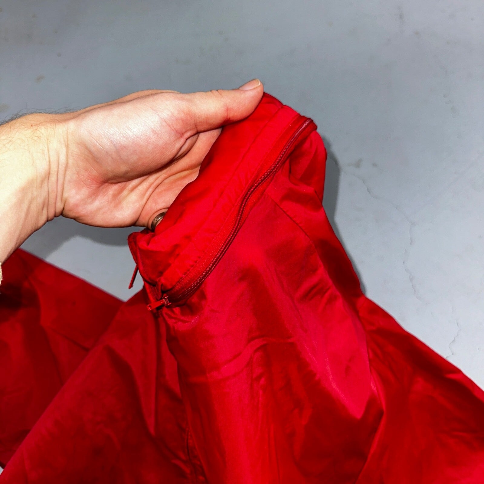 LL BEAN Coach Jacket Large Zip Front Nylon True VTG 1970s Windbreaker Thin