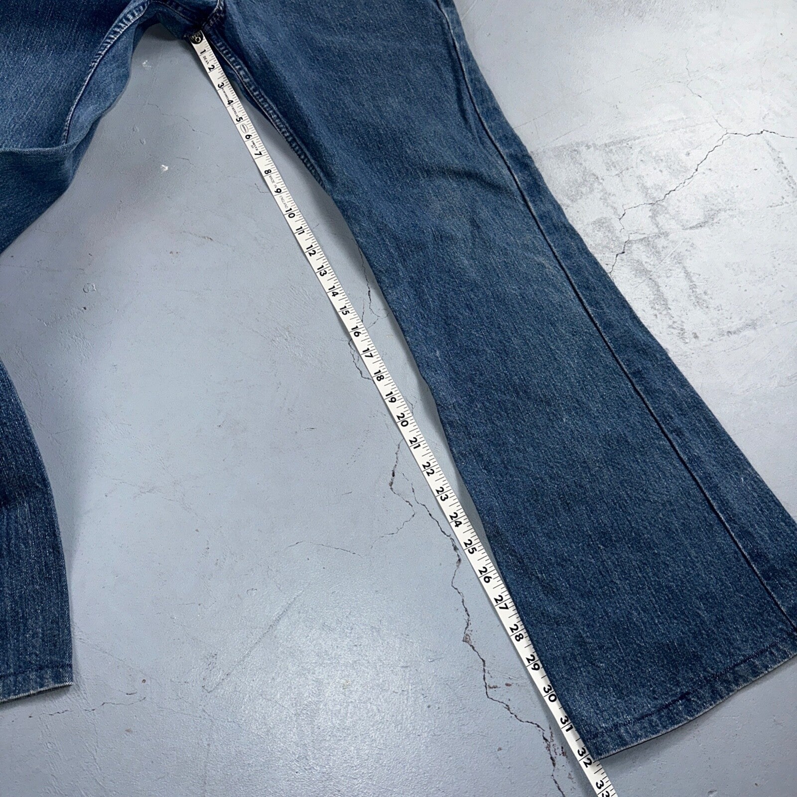 Levis 684 Vintage 70s USA Orange Tab Bootcut Flare Blue Bell Bottom Jeans 34x32