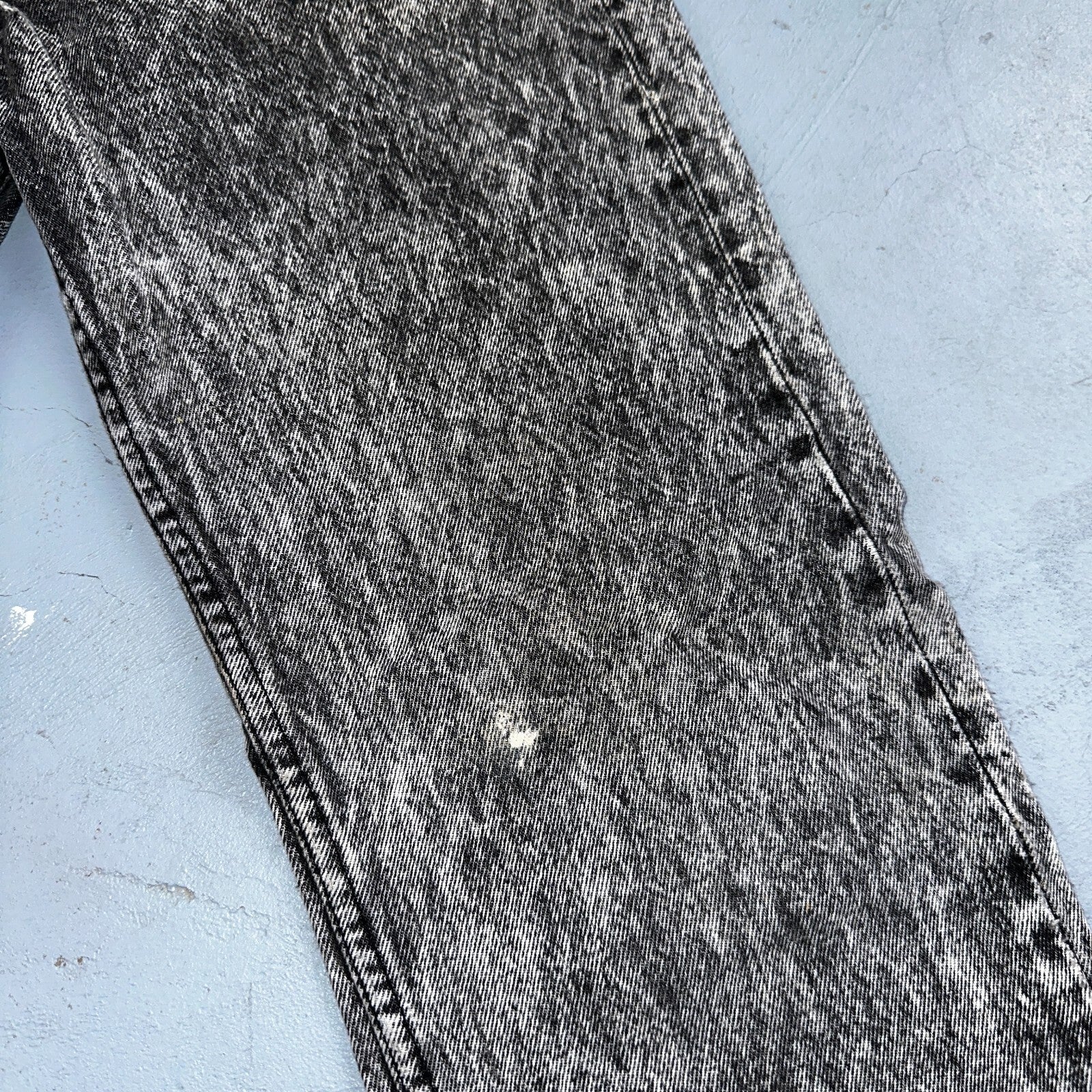 Levis 501 Vintage 90s USA XX Straight Leg Jeans Black Acid Wash 30x32 Act 28x31