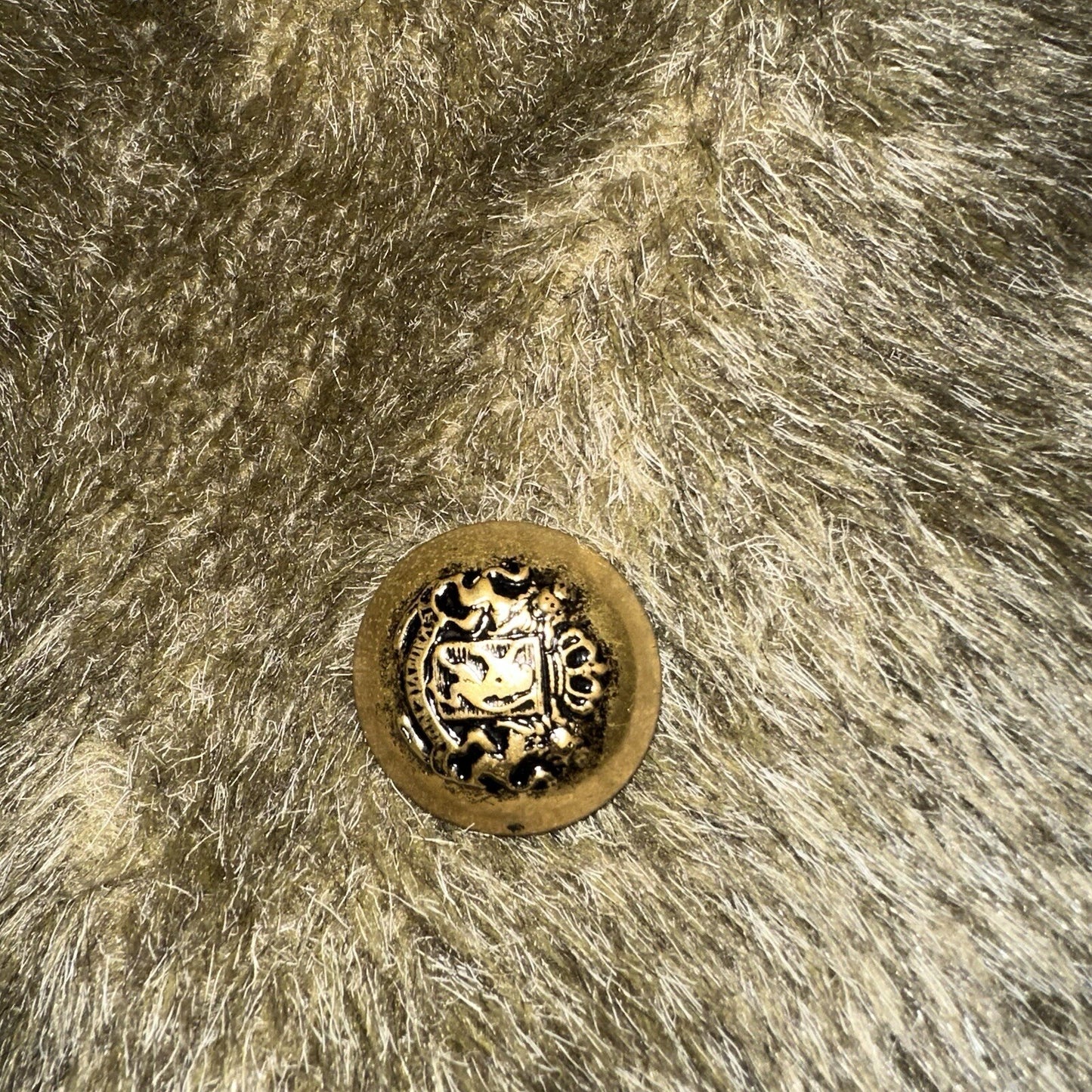 Vtg 50s 60s WHITE STAG Faux Fur Button Up Coat Jacket Union Rockabilly Rare