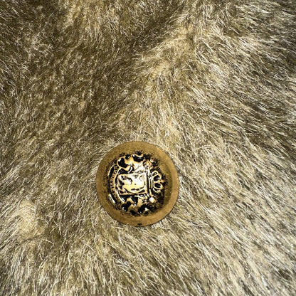 Vtg 50s 60s WHITE STAG Faux Fur Button Up Coat Jacket Union Rockabilly Rare