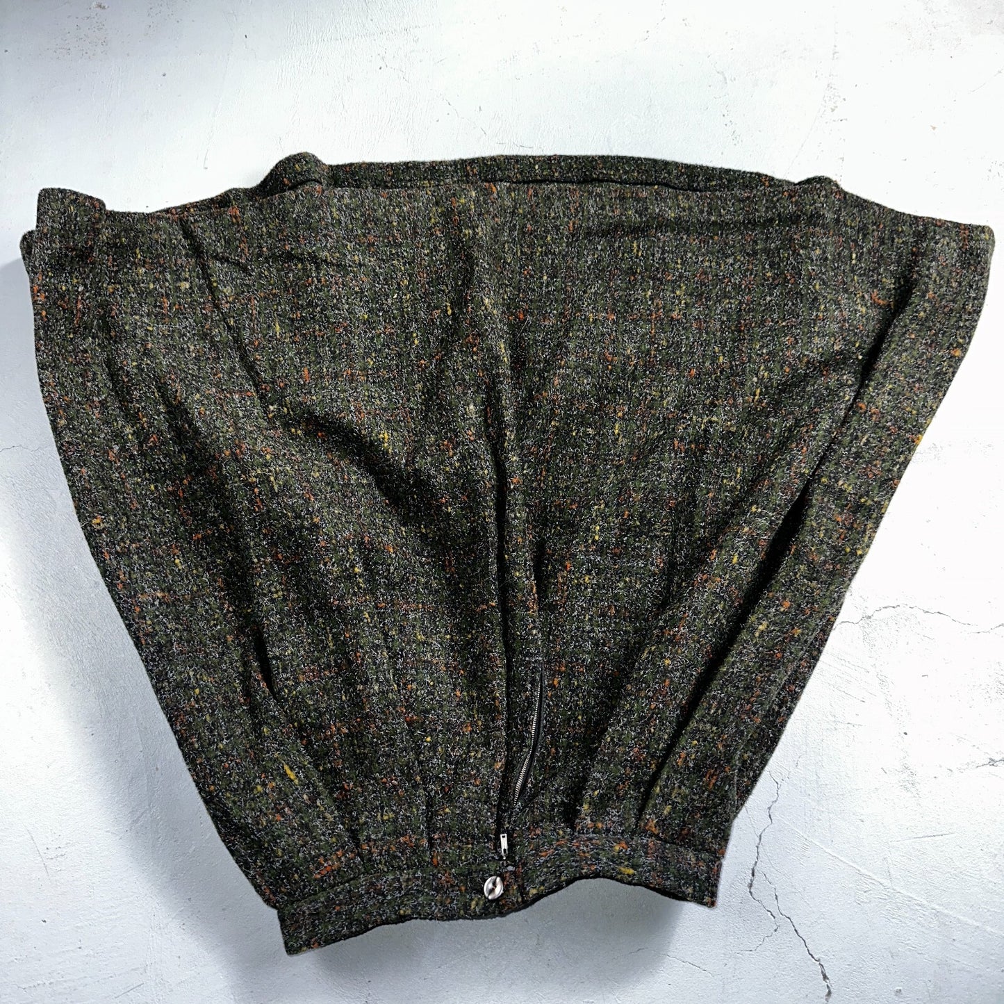 Haut THICK Original Vintage Wool Pleated Skirt Rockabilly 1960s 50s 60s Wolle