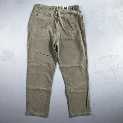 Democracy Jeans Womens 16 Green Denim Pants Banana Republic VTG USA High Rise