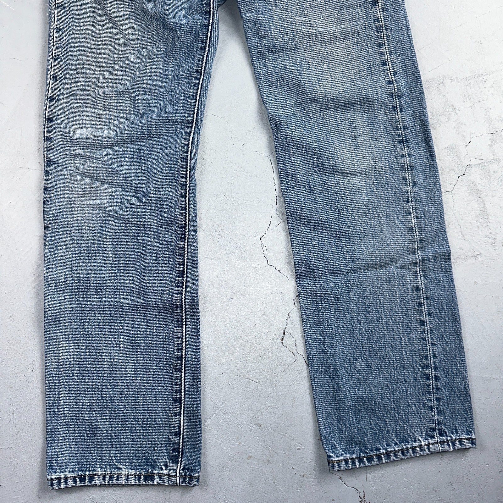 Levis 501 Vintage Y2K 90s XX Straight Leg Jeans Blue Light Wash 30x32 Act 29x31
