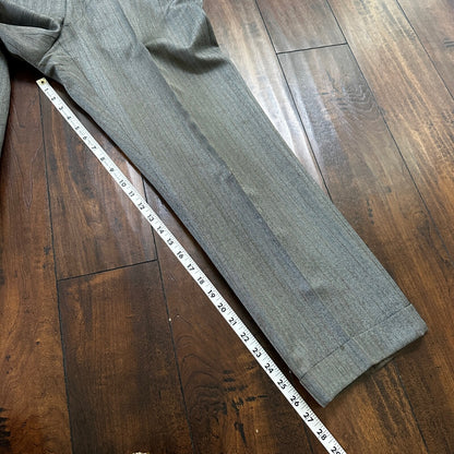 1960s 1970s Brown Striped Sport Jacket VTG Mens Suit 41 33x27 Rockabilly Wool