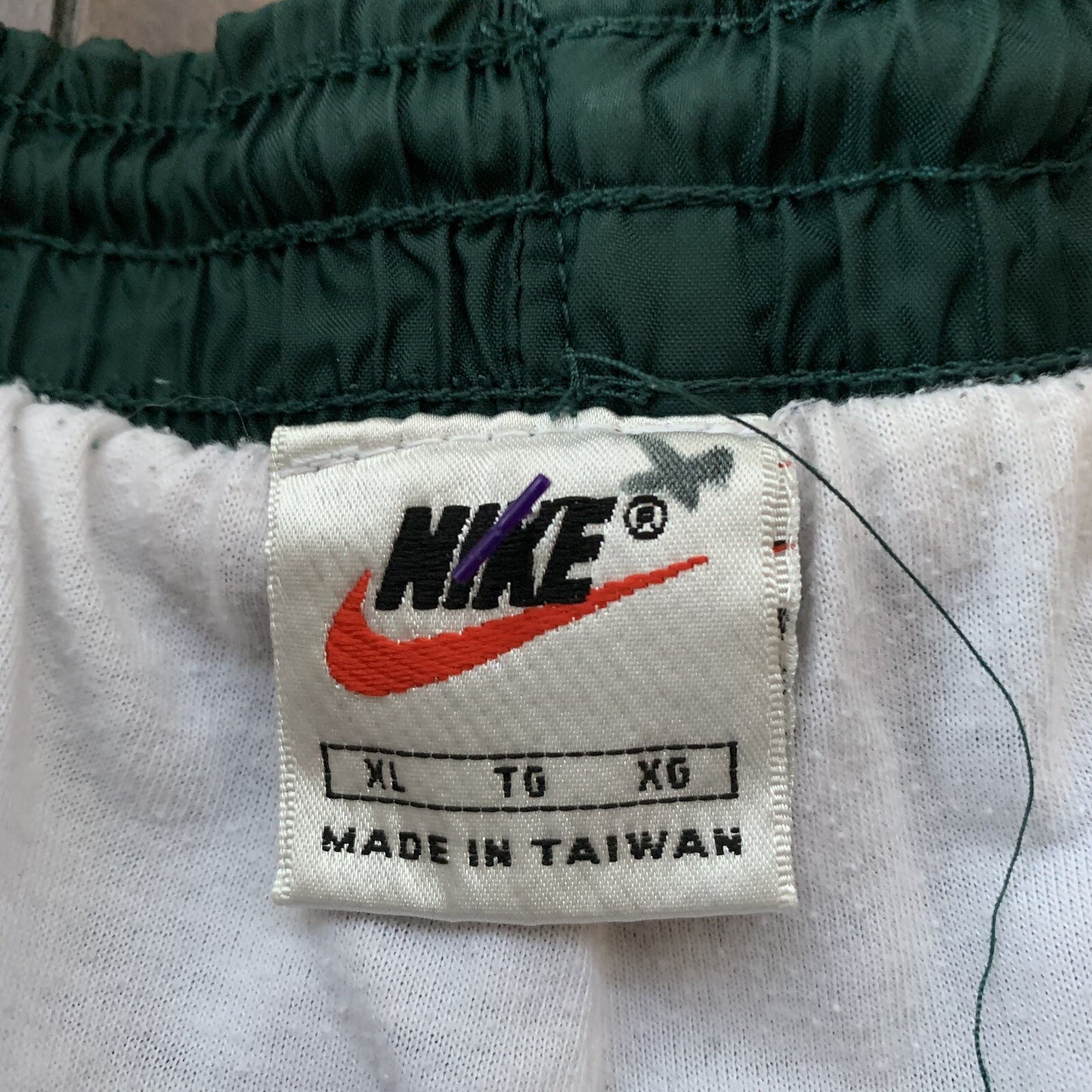 Vintage Nike Warm Up Track Soccer Pants Basic XL Green 90s Essential 80s Jogger