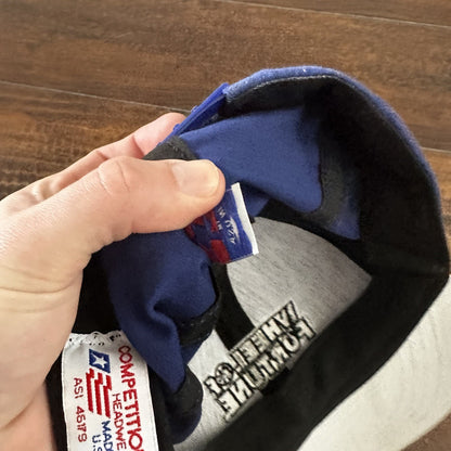 Vintage Wheel of Fortune blue adjustable game show hat cap snapback USA 90s Y2K