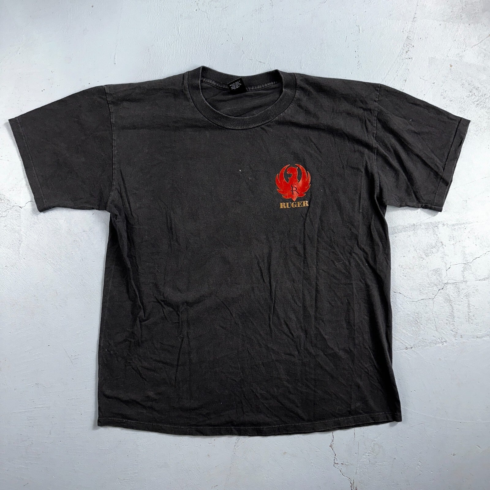 Ruger 90s USA VTG T Shirt Single Stitch Fire Arm Smith Wesson America Firearms