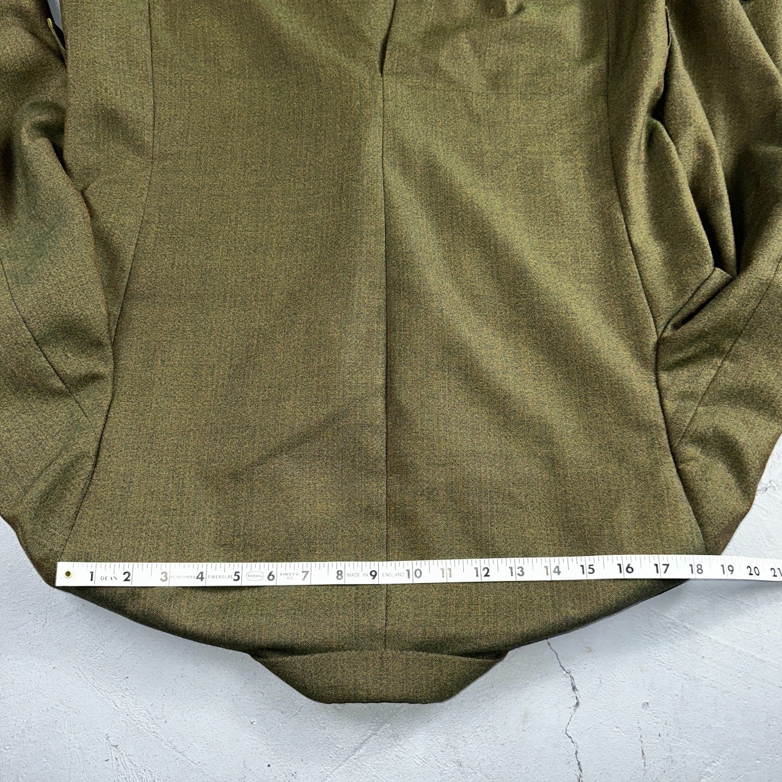 1960s Avocado Green Blazer Sport Coat Mens 44 Suit Jacket VTG Union 60s J&F