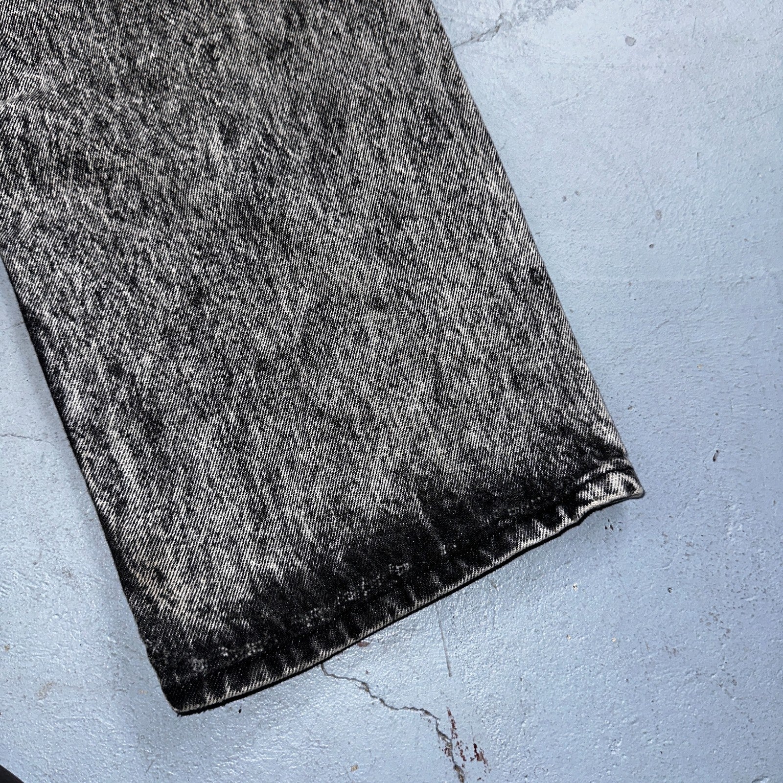 Levis 501 Vintage 80s USA XX Straight Leg Jeans Gray Acid Wash 36x30 Act 34x29