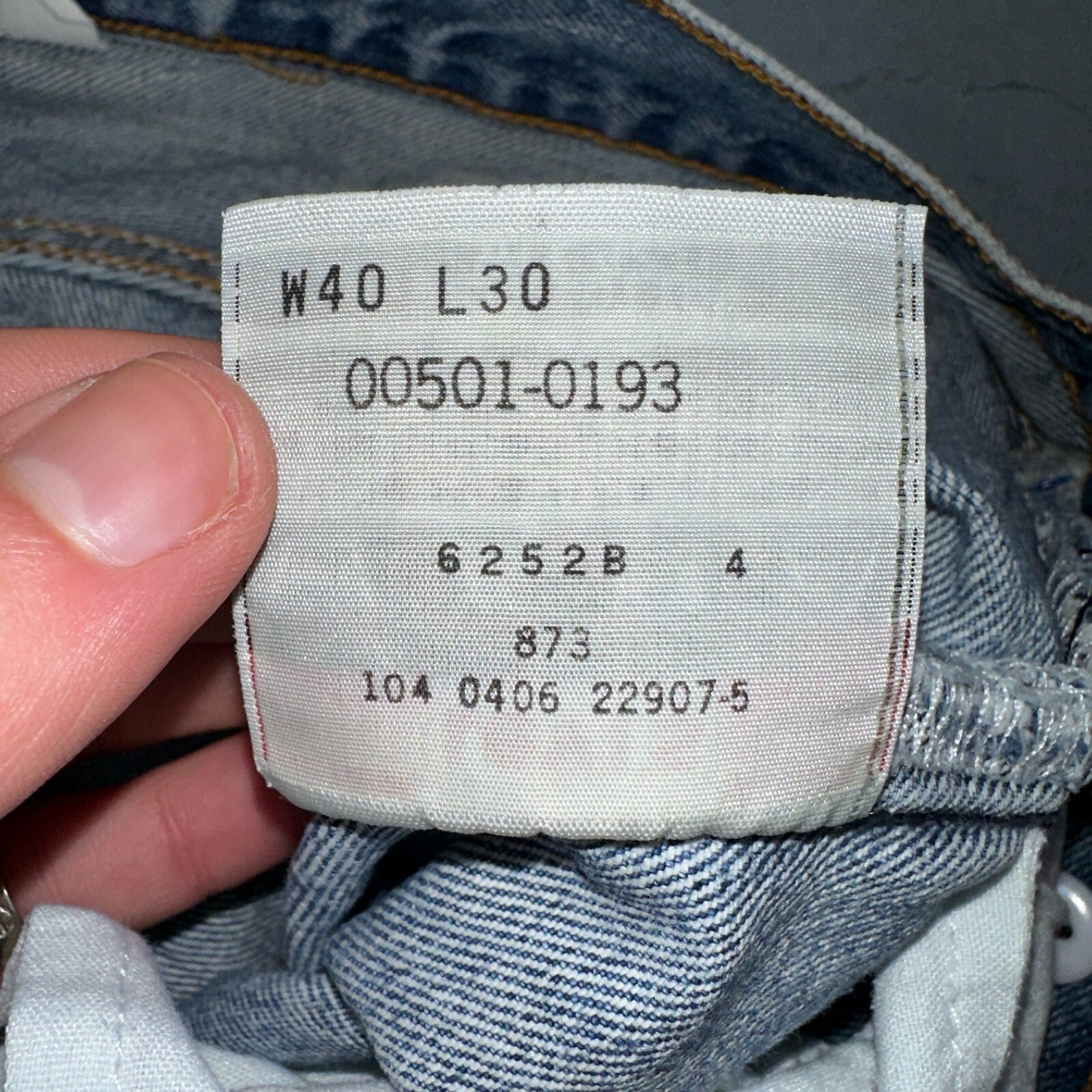 Levis 501 Vintage 90s XX Straight Leg Jeans Y2K Light Wash 40x30 Act 37x30