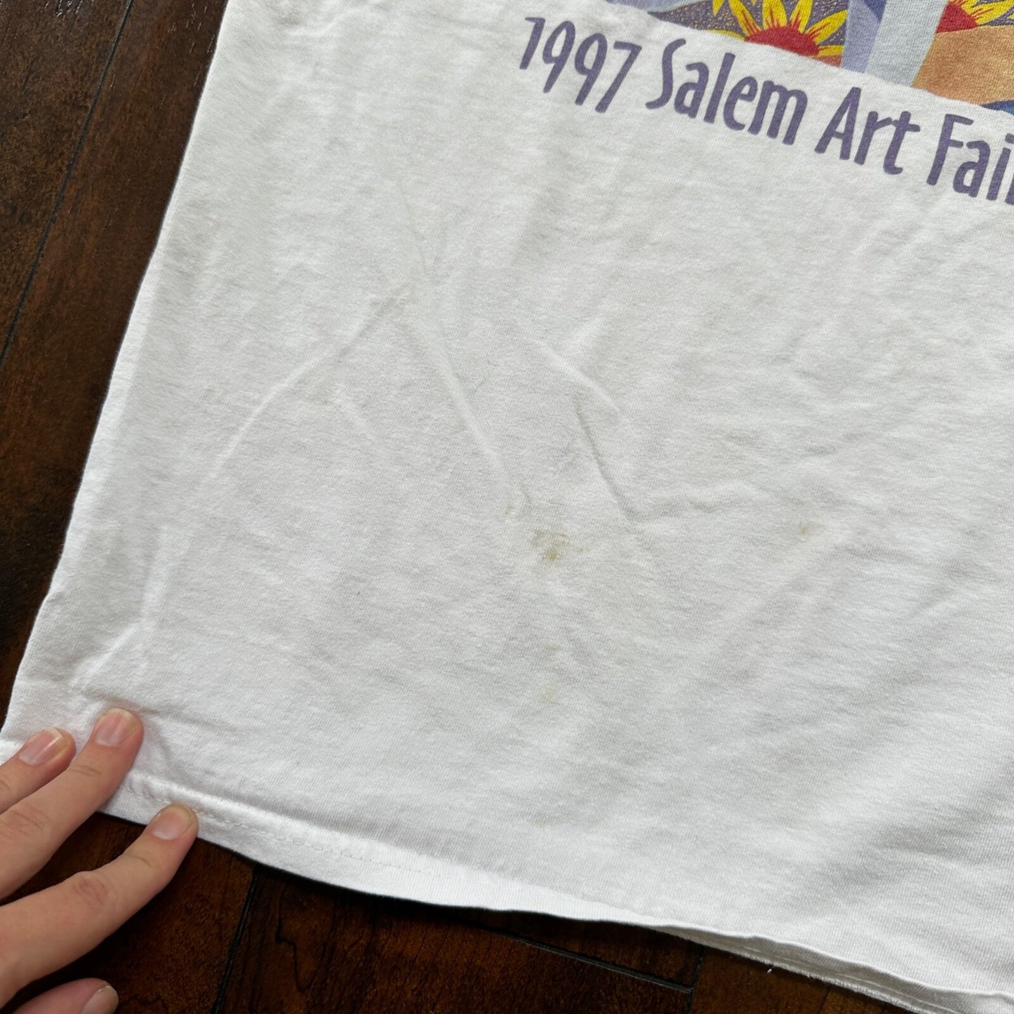 Art Sunflower 1997 VTG T Shirt Salem Oregon Fair Festival PDX Portland Music