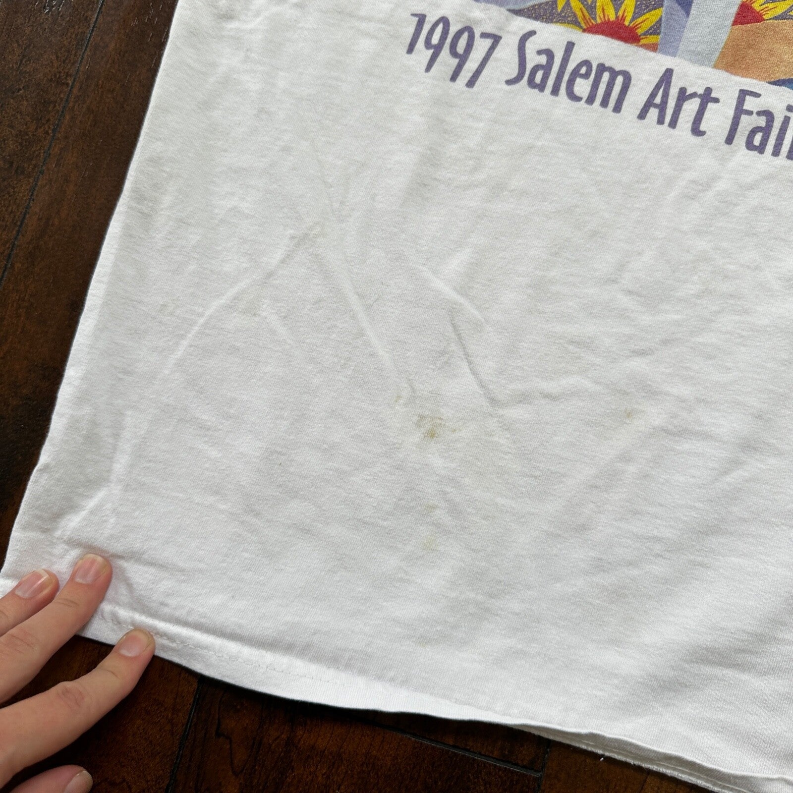 Art Sunflower 1997 VTG T Shirt Salem Oregon Fair Festival PDX Portland Music