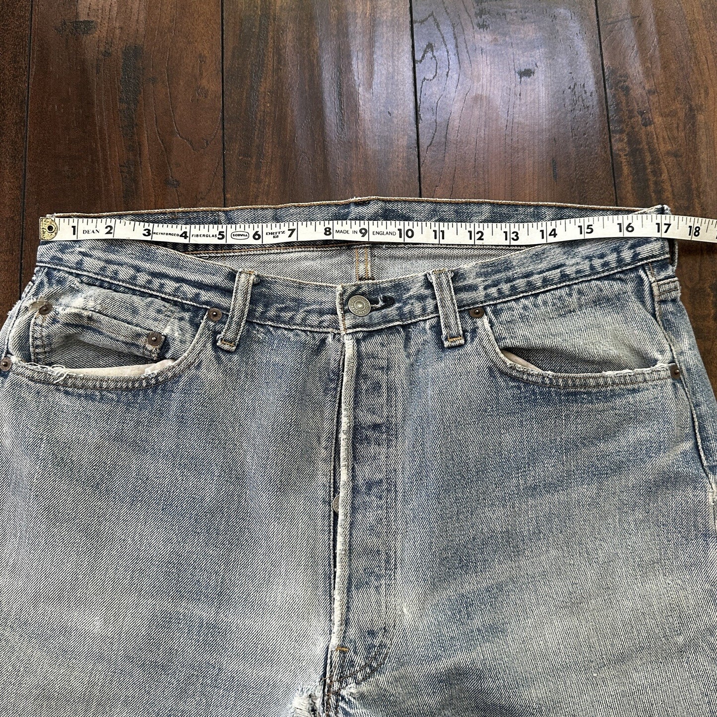 Levis VTG 70s SS Redline Selvedge USA 501 XX Jeans 66 80s 38x33 Act 34x27 CUT