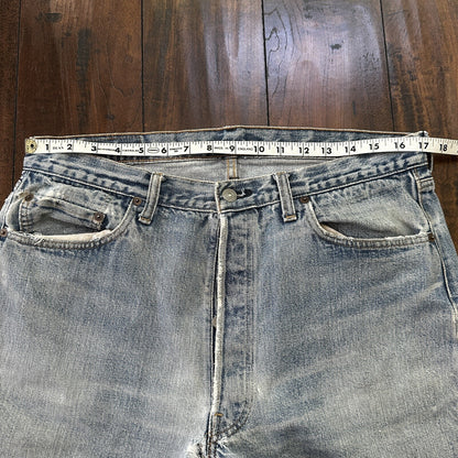 Levis VTG 70s SS Redline Selvedge USA 501 XX Jeans 66 80s 38x33 Act 34x27 CUT