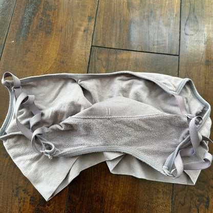 Yellow Womens Swim Suit Top Size S Lace Ruffle Strapless Padded Plus Extra