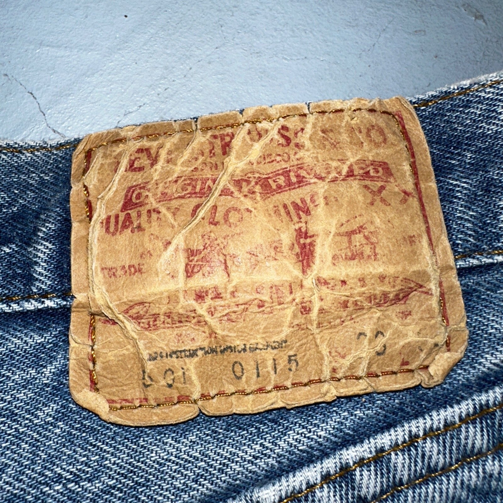 Levis 501 Vintage 80s USA XX Straight Leg Jeans Blue Light Wash Act 31x32