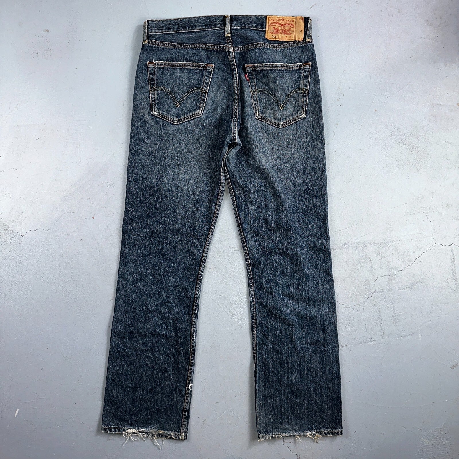 Levis 501 Vintage Y2K XX Straight Leg Jeans Blue Med Wash 33x32 Act 32x31