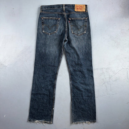 Levis 501 Vintage Y2K XX Straight Leg Jeans Blue Med Wash 33x32 Act 32x31