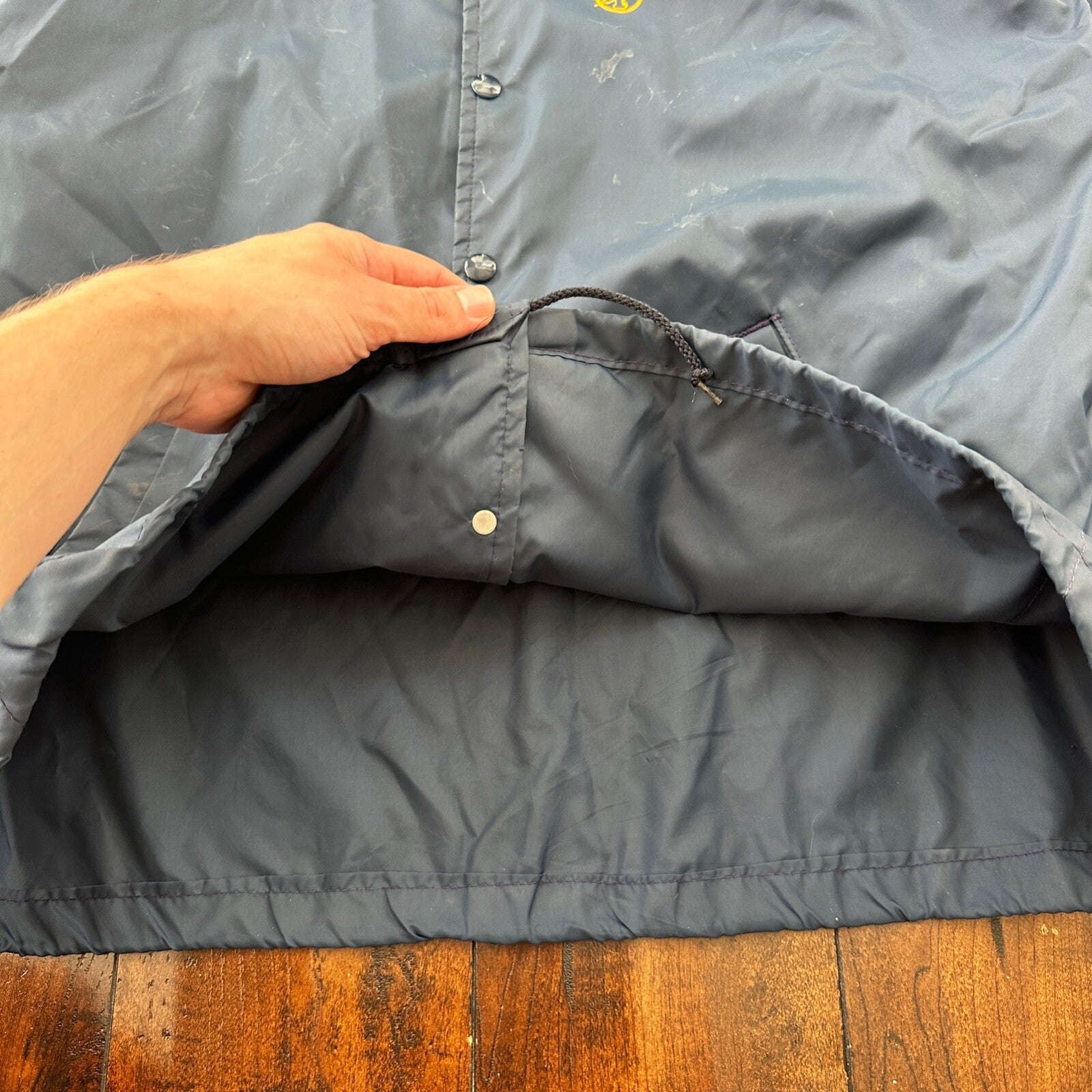 Vintage Champion 50s 60s Snap Button Basketball Jacket Mens XL Rockabilly RARE