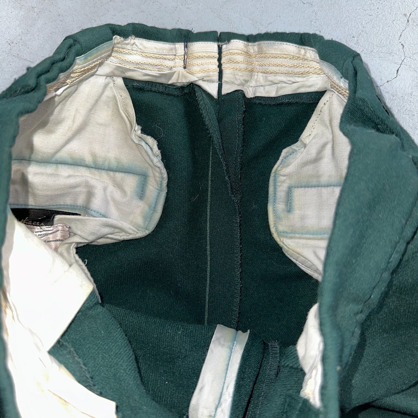 Vintage 1960s Othmar Schneider Sears Roebuck Green Ski Pants Sz S Snow 60s