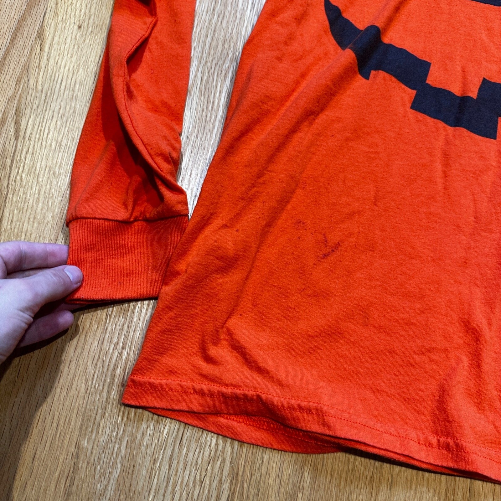 Halloween Pumpkin Costume Vintage T Shirt Y2K Orange Cute Simple Basic