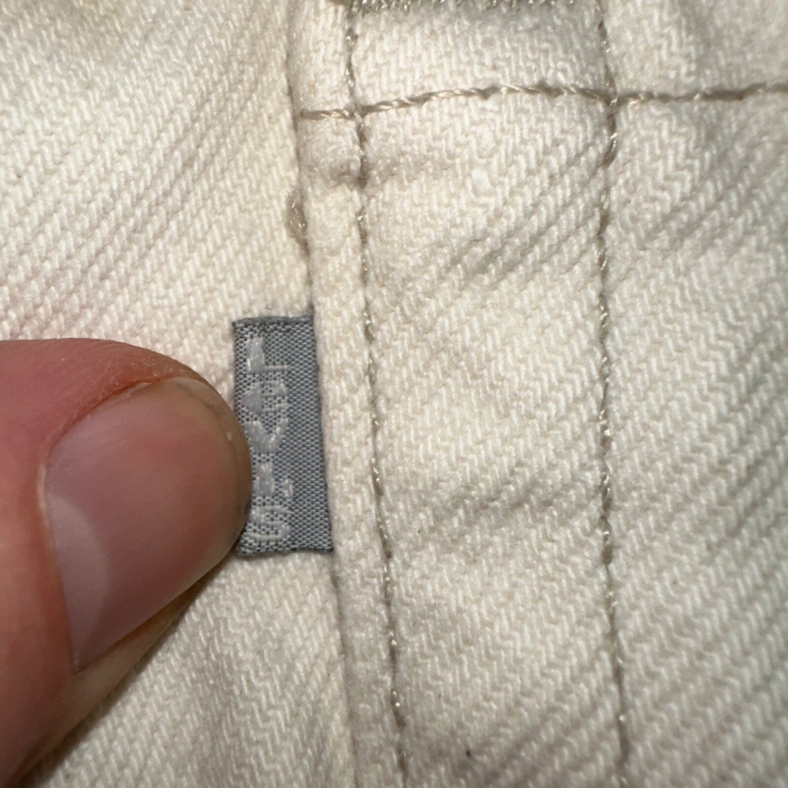 Levis SilverTab Vintage USA 90s Baggy Denim Jeans White Silver 34x30 Act 32x29