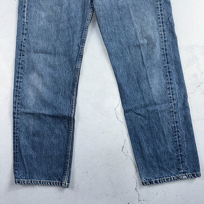 Levis 501 Vintage 90s USA XX Straight Leg Jeans Blue Med Wash 36x32 Act 32x28