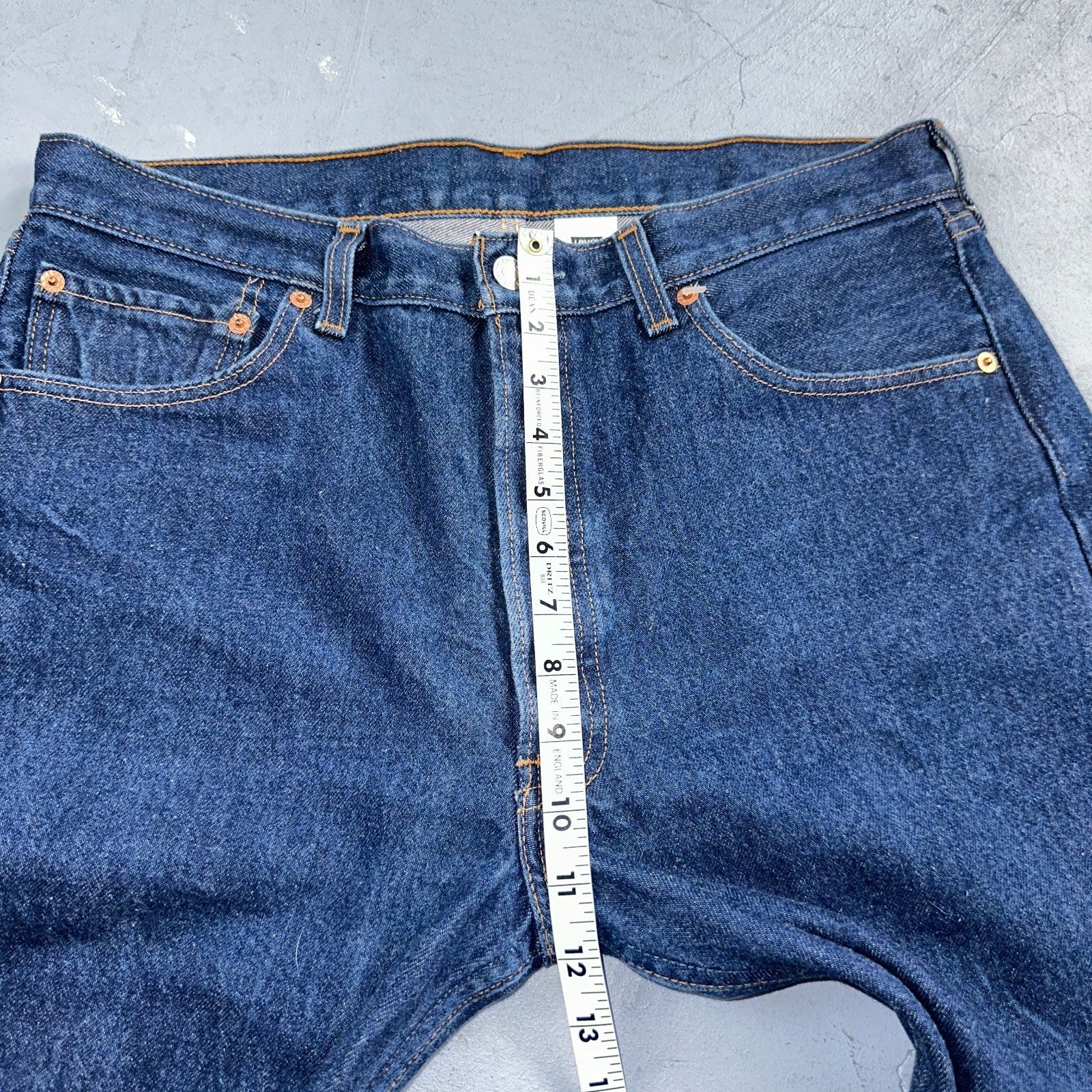 Levis 501 Vintage Y2K 90s XX Straight Leg Jeans Blue Dark Wash 35x30 Act 33x26