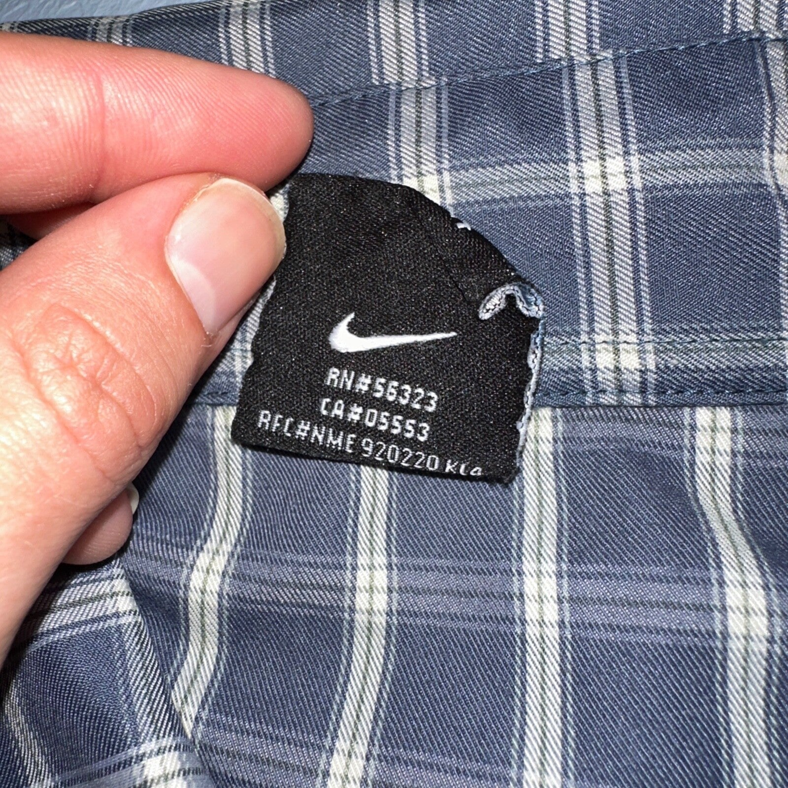 Nike VTG ACG Shirt Mens XL All Conditions Gear Button Hiking Short Sleeve Plaid