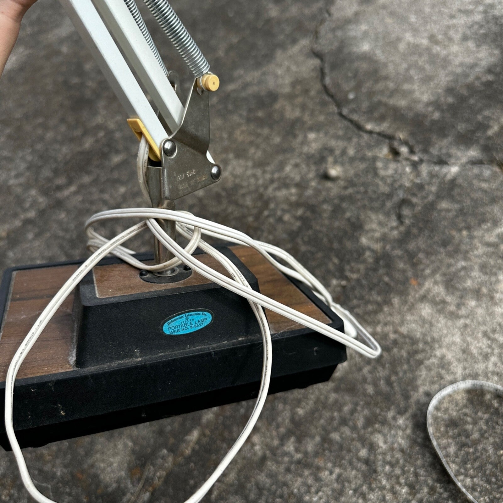 Vintage Industrial Lamp Articulating Workbench Light MCM Mid Century Style