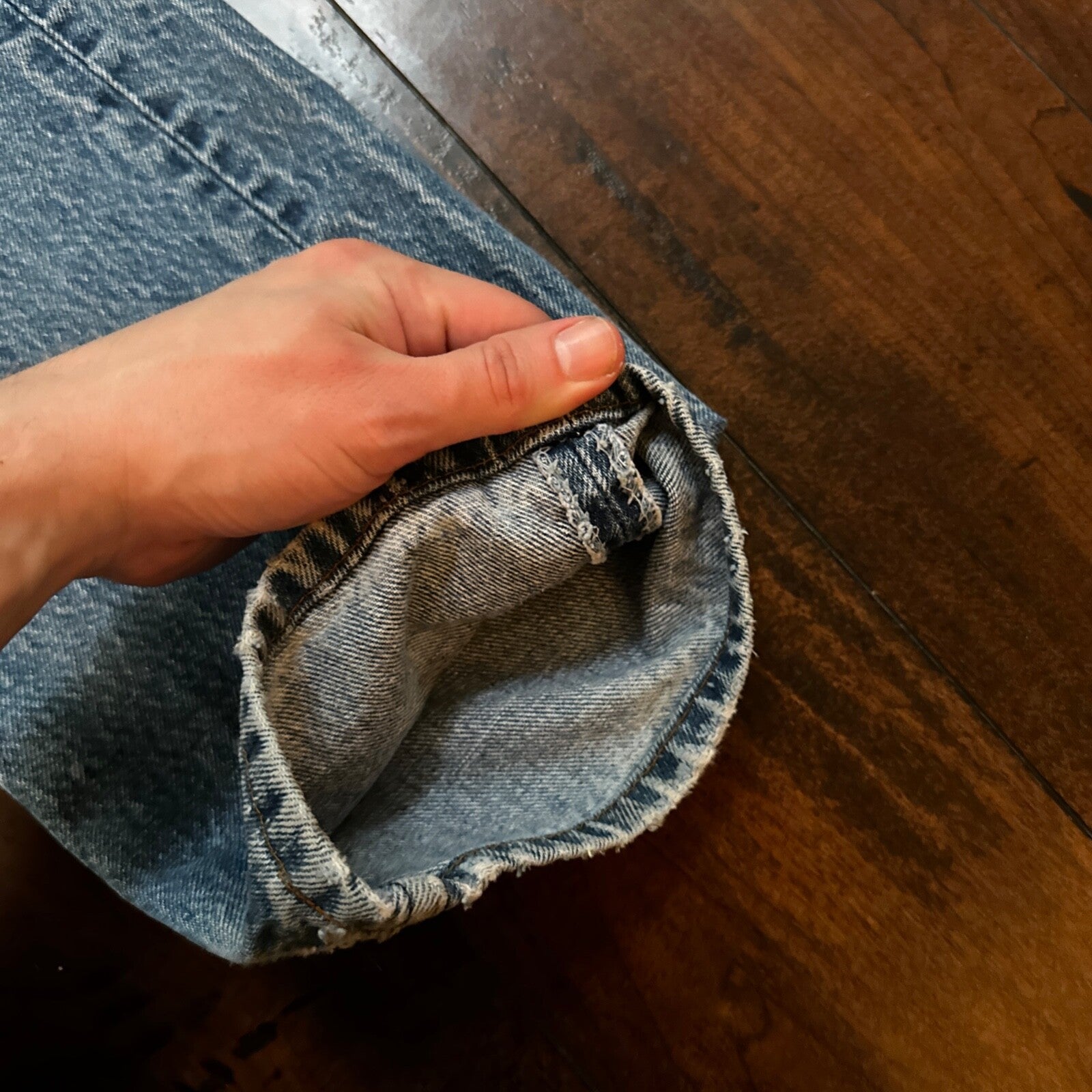 VTG 80s Levis 501 Button Fly 35x32 USA Tag Jeans Straight Wash Blue XX Act 31x31