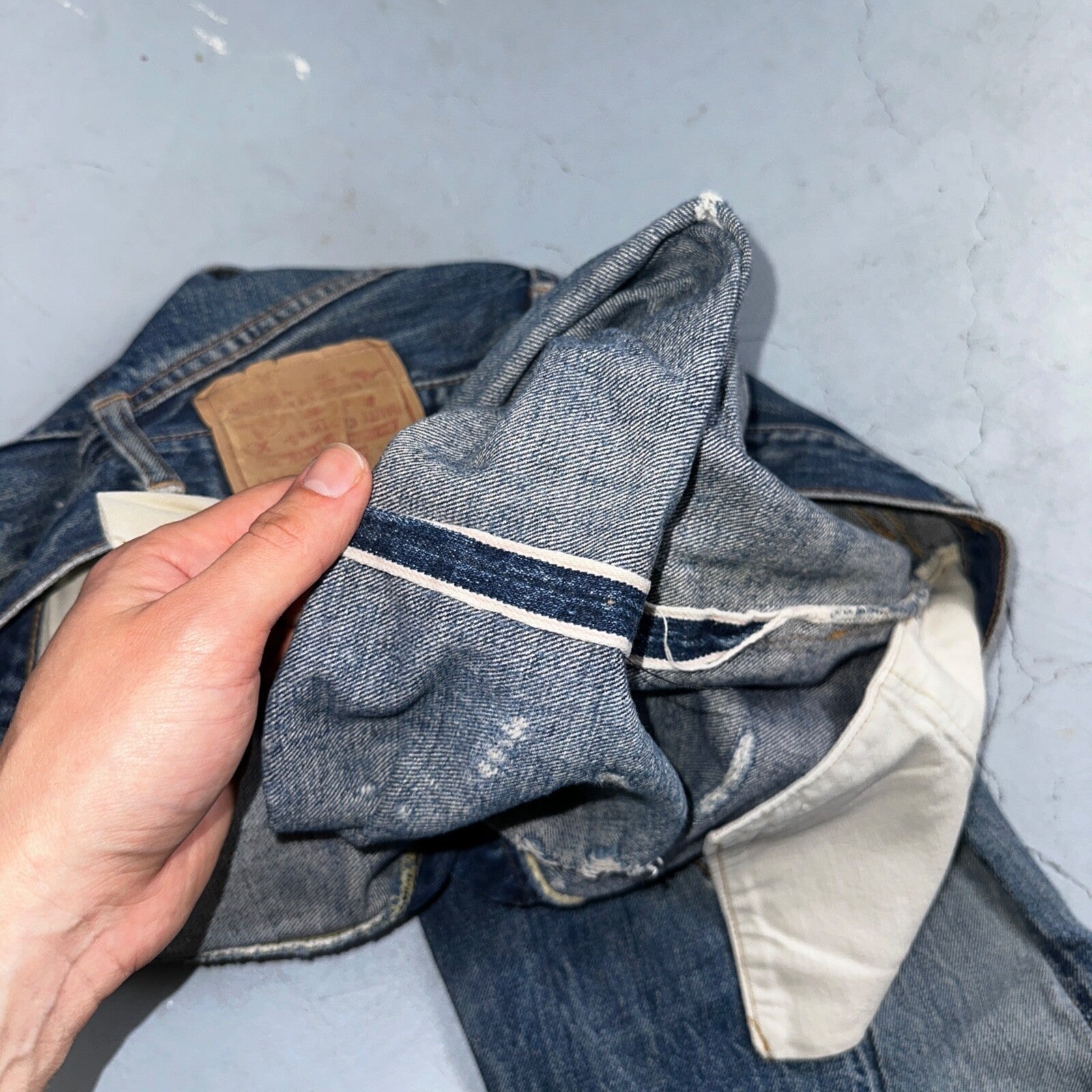 Levis 501 Big E Vintage 60s Redline Selvedge USA XX Boot Cut 517 Jeans Act 27x32