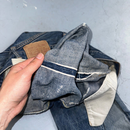 Levis 501 Big E Vintage 60s Redline Selvedge USA XX Boot Cut 517 Jeans Act 27x32