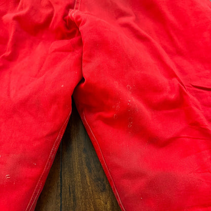 VTG Buckleback Red Layer Pants Mens Red Quilted Rockabilly 60s 70s Winter