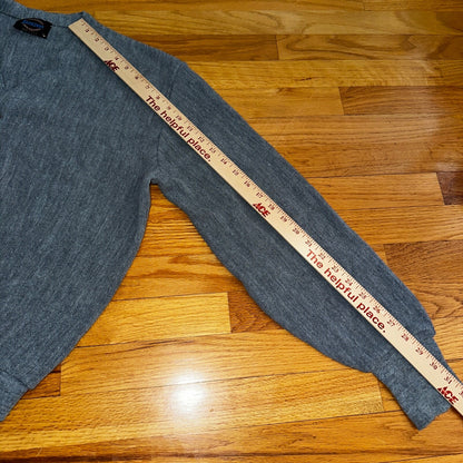 Vintage Jantzen Men’s Large Cardigan Gray Sweater Kurt Cobain 1980s 80s Rare