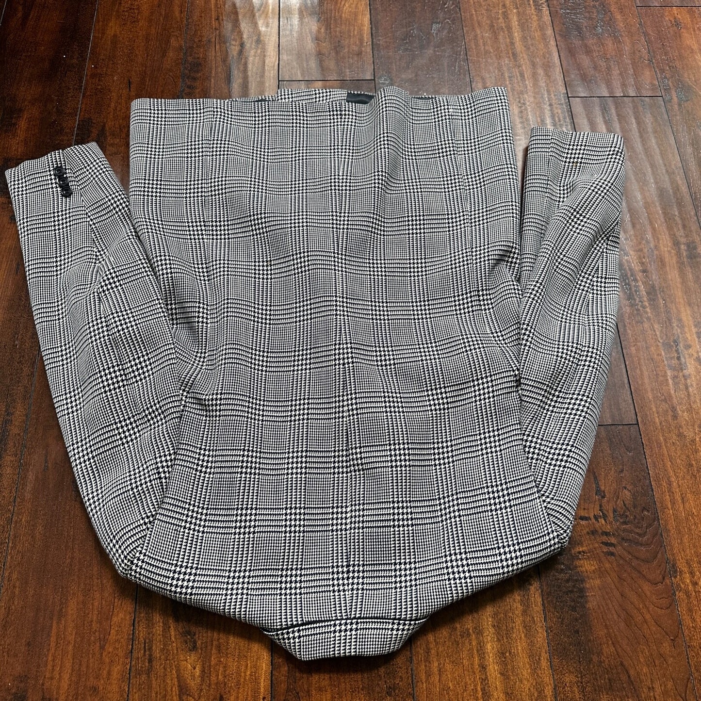 Vintage Cricketeer Womens Nordstrom Double Breasted Blazer Pure Wool 80s Plaid