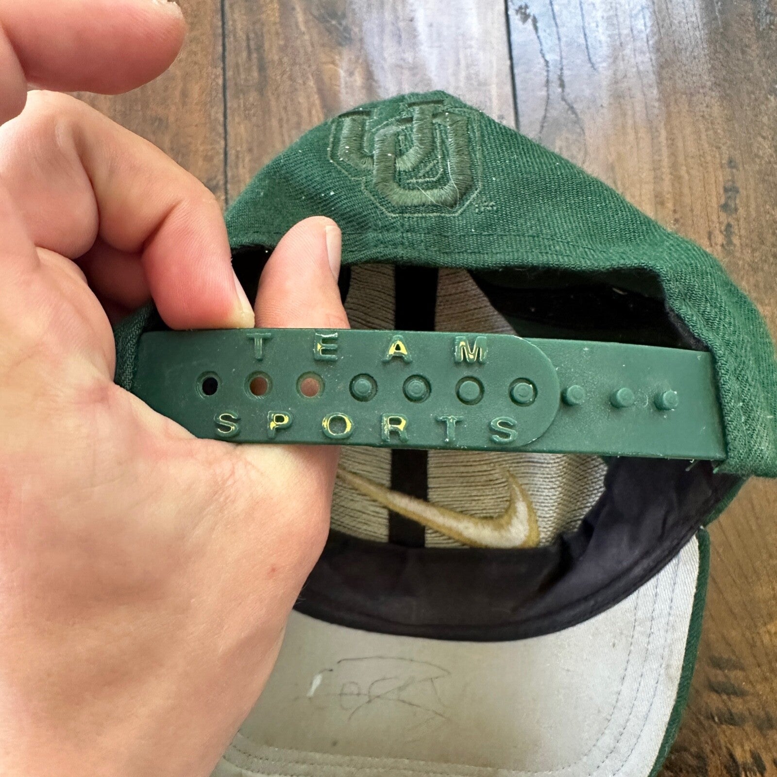 Oregon Nike Swoosh Vintage Hat Cap Snapback 90s Green Big Embroidery OSU Beavers