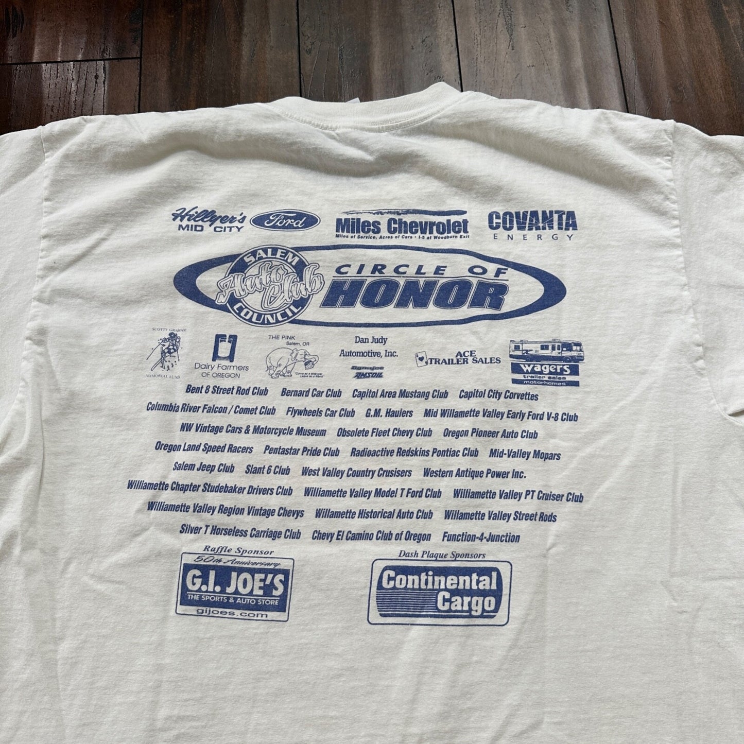 Hot Summer Nights Racing Cars VTG T Shirt 2003 Brooks Oregon PDX Muscle Y2K