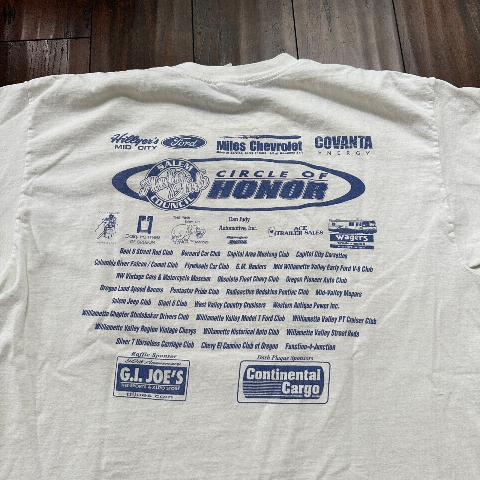 Hot Summer Nights Racing Cars VTG T Shirt 2003 Brooks Oregon PDX Muscle Y2K